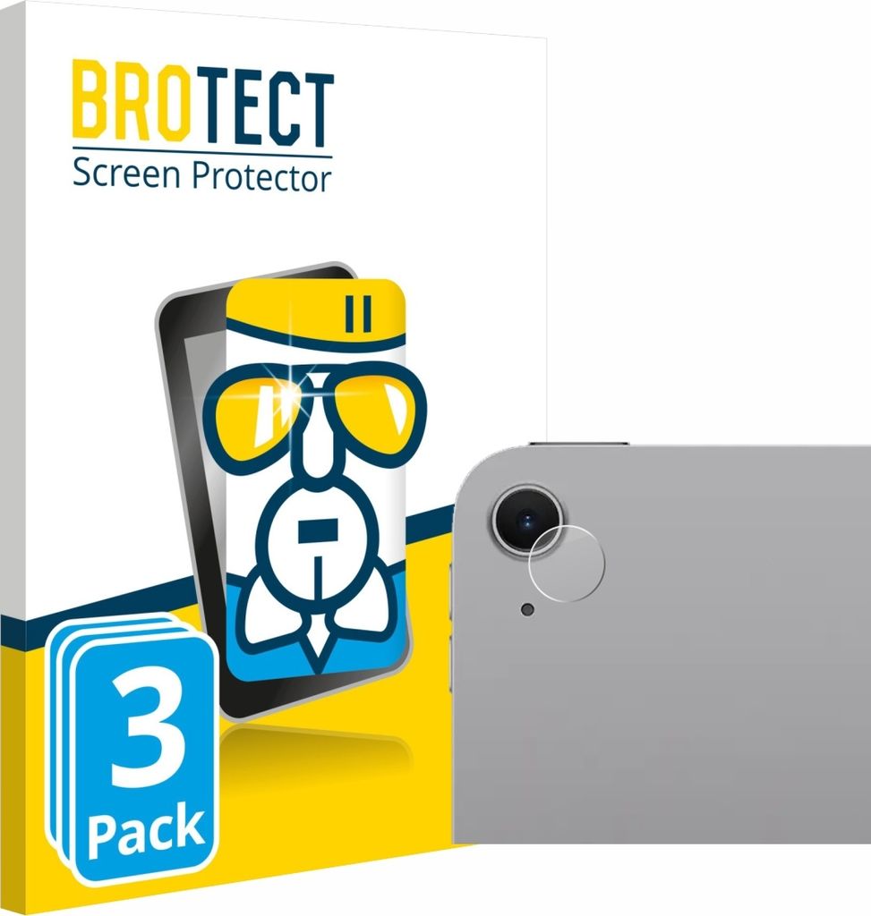 3x BROTECT Schutzglas für Apple iPad Air 13" M3 WiFi 2025 (NUR Kameraschutz) Schutzfolie Panzer Folie Glas Display Schutz klar