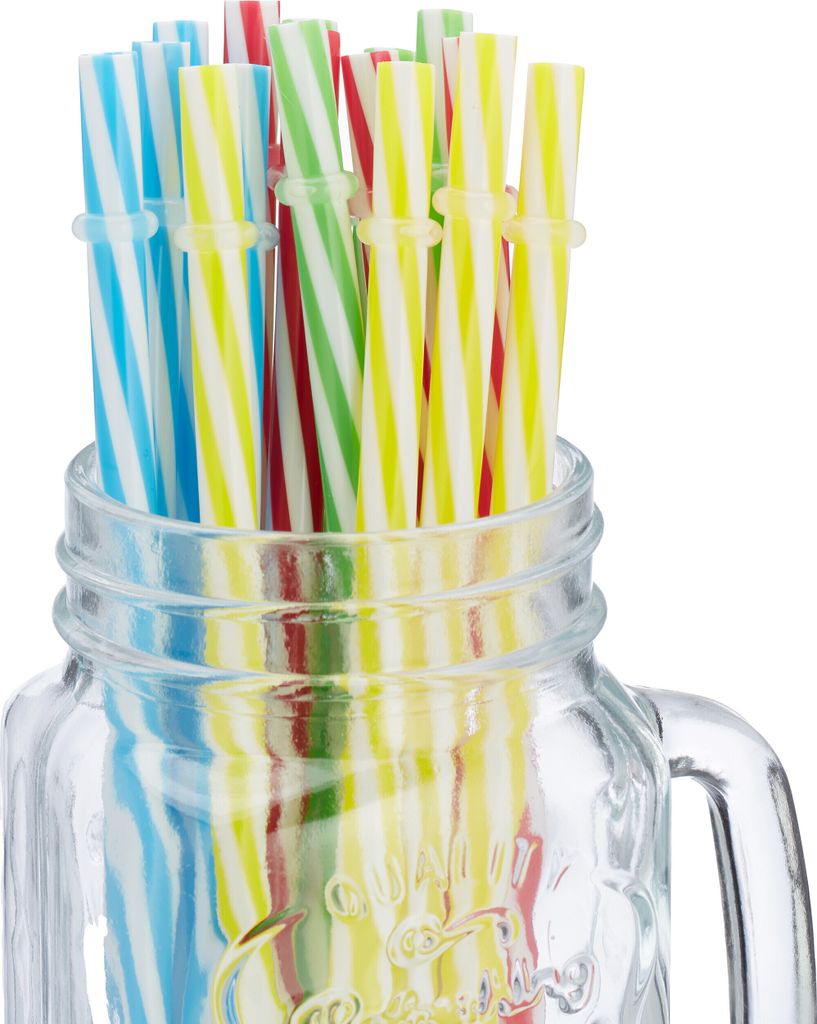 relaxdays Bunte Trinkgläser mit Deckel 16er Set Produktbild 7