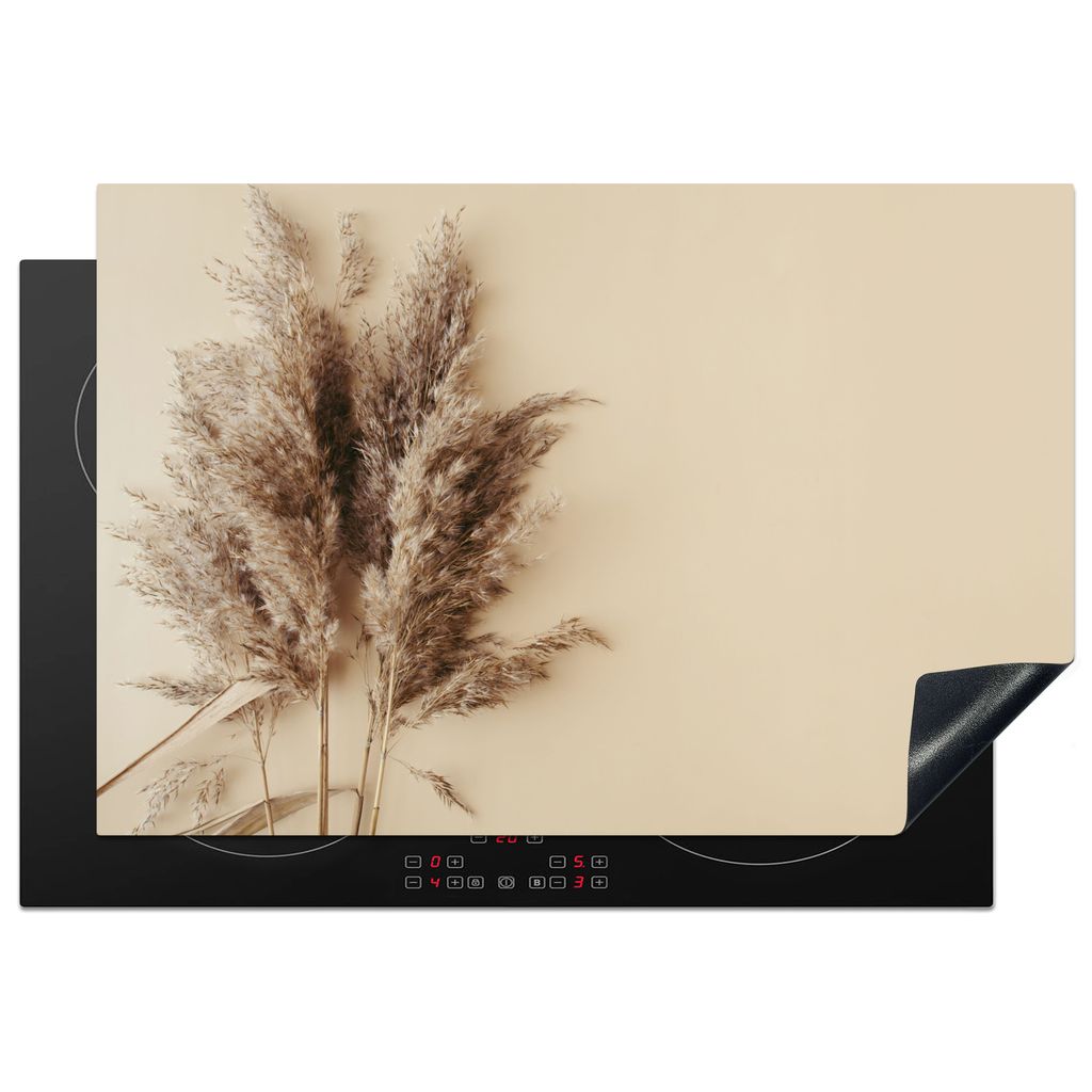 KitchenYeah Herdabdeckplatte Körner - Pastell - Natur , 77x51cm, Küche Deko, Glaskeramikkochfeld Herdabdeckung, Abdeckplatte fùr Kochfeld