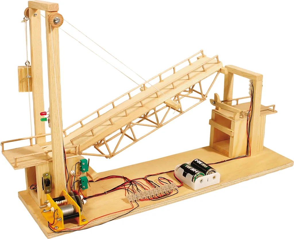 Kit Maquette de Pont-levis en Bois à Construire pour Ados de plus de 13 ans