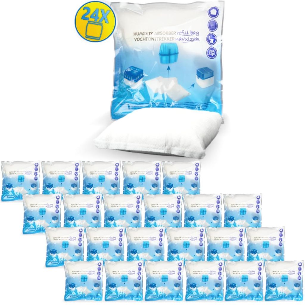 24x Luftentfeuchter Granulat 400g Nachfüllpack universal Produktbild 
