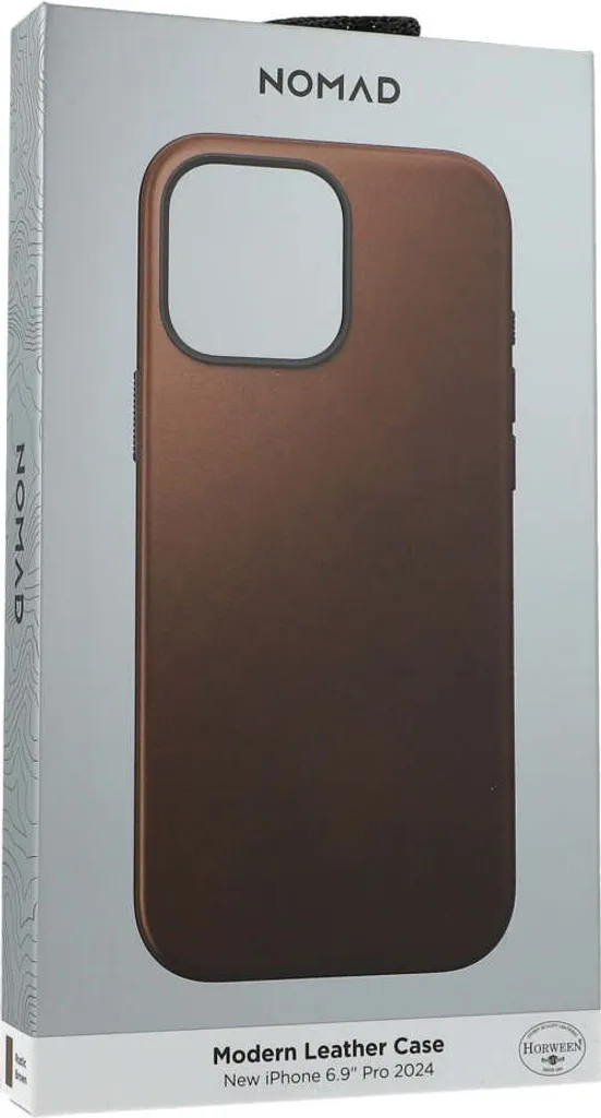 Coque de Luxe iPhone 16 Pro Max pour Usage Quotidien en Cuir Nomad - 16
