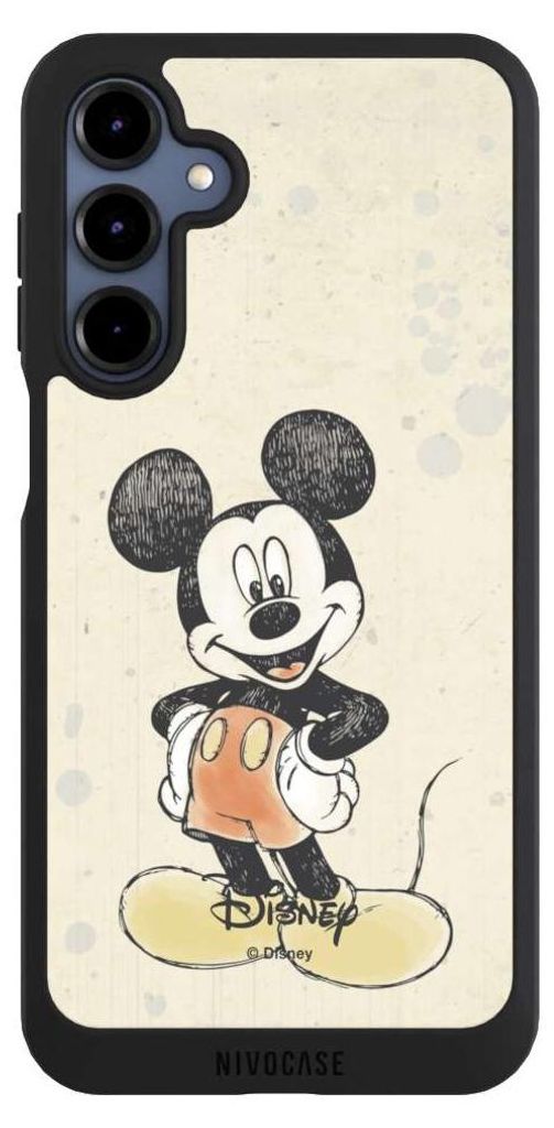 NIVOCASE Handyhülle für Samsung Galaxy A16 5G Hülle NIVOpure Case Schwarz Offizielles Lizenzprodukt Wasserfarbe