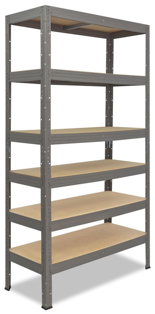 shelfplaza PRO 230x80x30 cm ťažký regál v sivá s 6 policami Obrázok produktu 