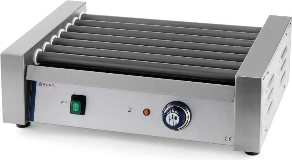 HENDI Würstchengriller 7 Rollen 520x325x175 mm 230V 740W