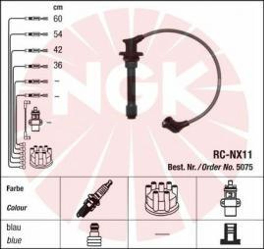 Ngk Zündleitungssatz 5075