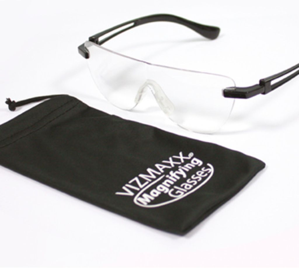 Falten Vergrößerungsglas Handfree Brille 2-fach Acrylglas Mit Clip Schmuck 