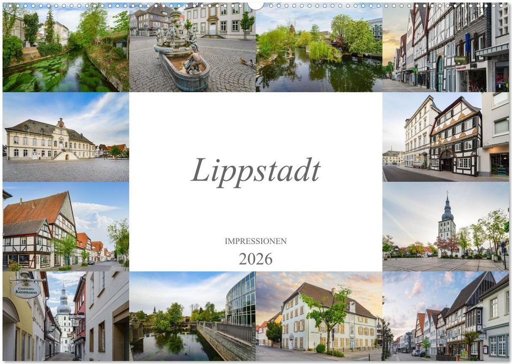 Lippstadt Impressionen (Wandkalender 2026 DIN A2 quer), CALVENDO Monatskalender