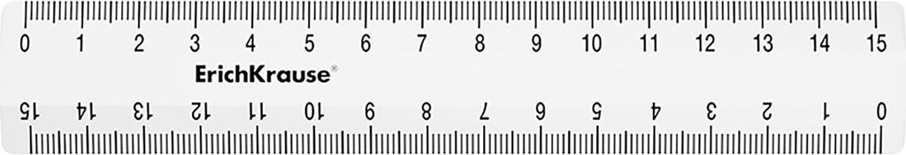 Lineal 15cm Kunststoff 1 Stück Klar transparent Produktbild 