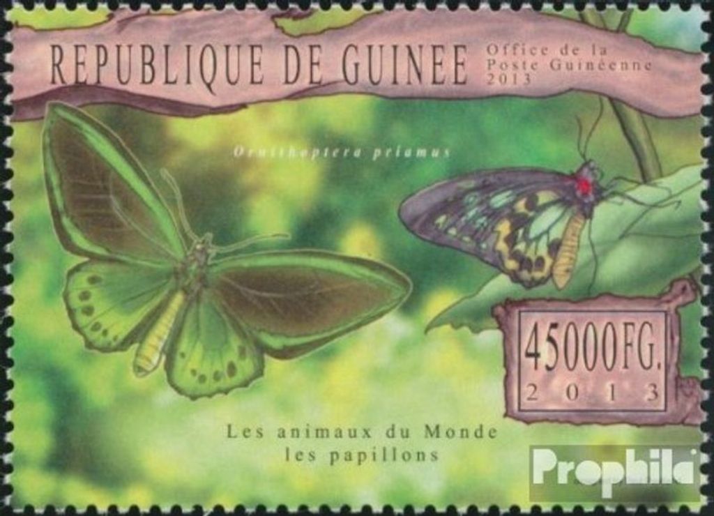 Briefmarken Guinea 2013 Mi 9800 (kompl. Ausgabe) postfrisch Schmetterlinge