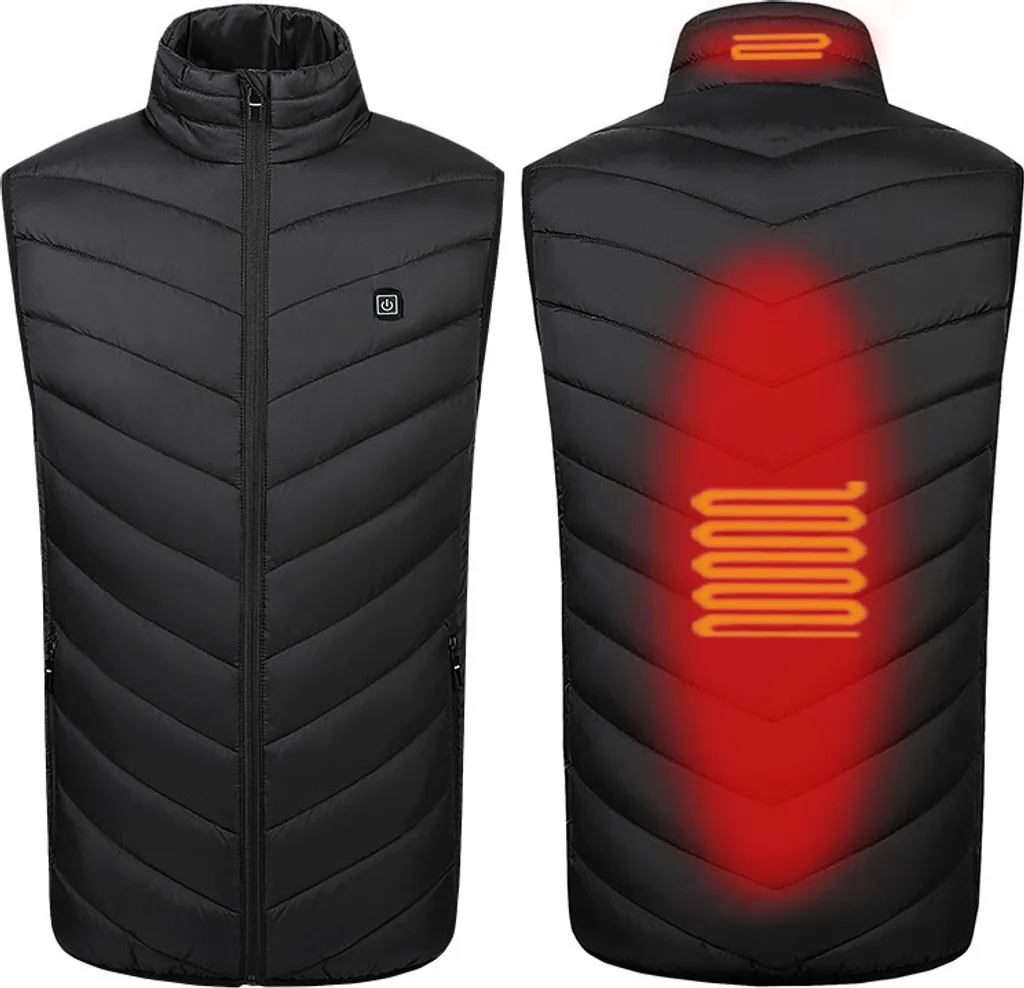 Veste sans manche INF chaude Noir S - Idéale pour sport et randonnée