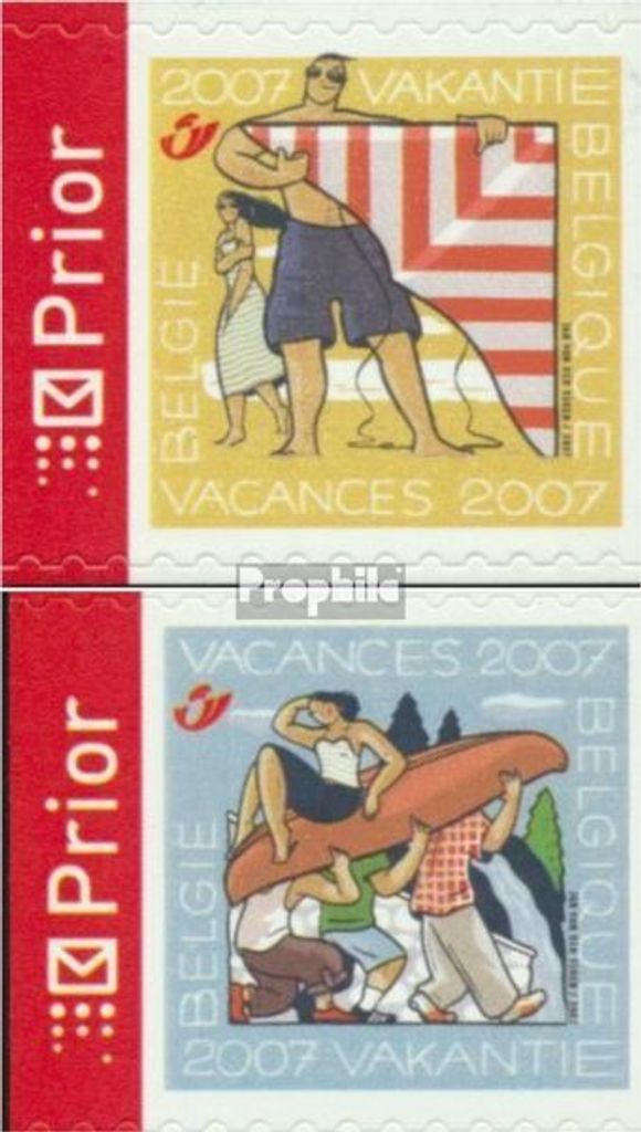 Briefmarken Belgien 2007 Mi 3713I D-3714I D (kompl.Ausg.) postfrisch Sommermarken
