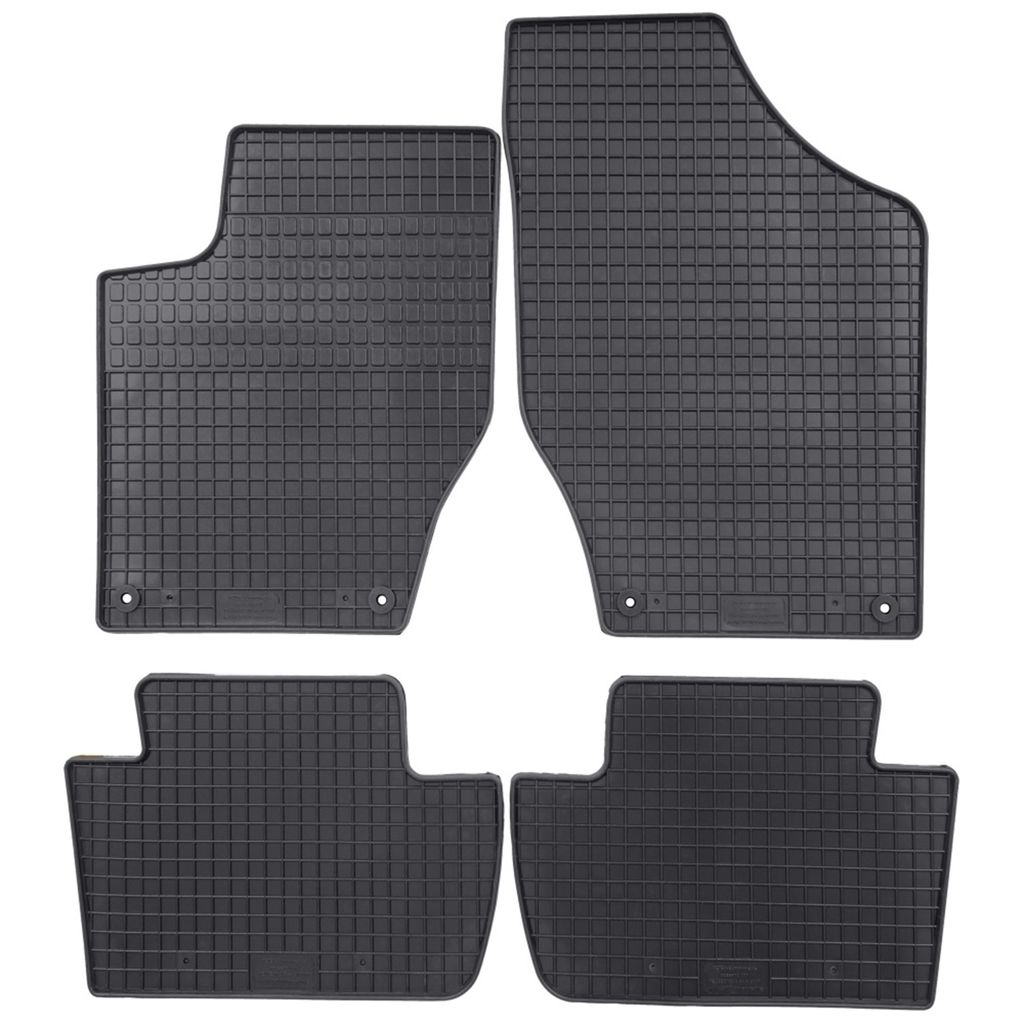 für Peugeot 308 ab 09/2007-08/2013 Passform Fußmatte PETEX Gummimatten 4-teilig schwarz Allwettermatten Gummifußmatten