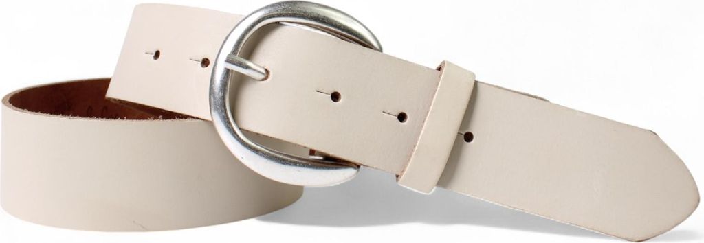 FRONHOFER Gürtel Damen 4 cm runde Gürtelschnalle mattsilber echt Ledergürtel