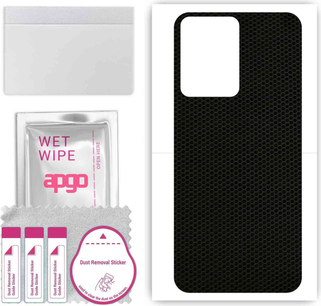 apgo Rückseite Schutzfolie, Skin, kompatibel mit Vivo Y16, Hinten Displayschutzfolie aus Vinylfolie, kratzfest, einfache Montage - Matrix