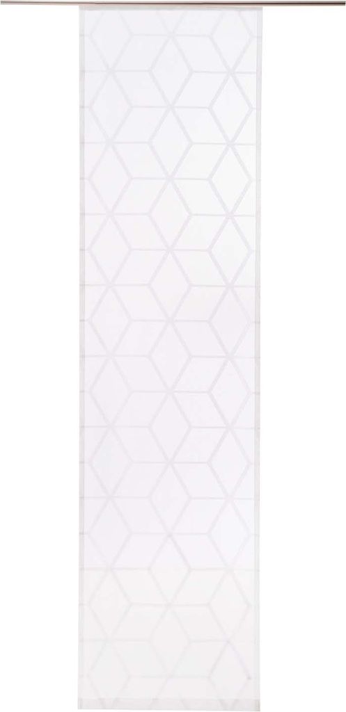 Flächenvorhang - 60 x 245 cm - Cremeweiß - Polyester