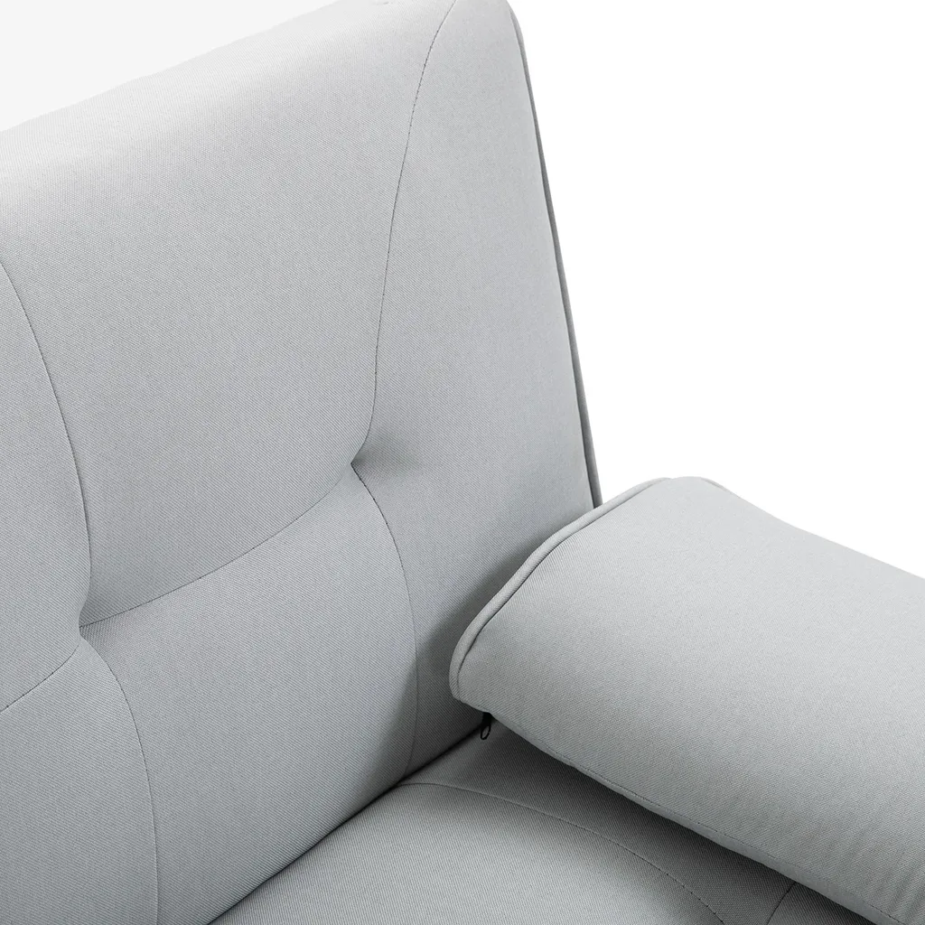 Canapé convertible confortable gris 3 places pour optimiser petit espace - 9