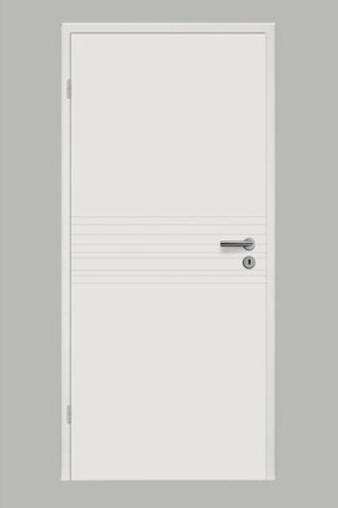 Pertura Zimmertür Linum 09 weiß lackiert (ähnlich RAL 9010) 73,5x198,5 cm Links