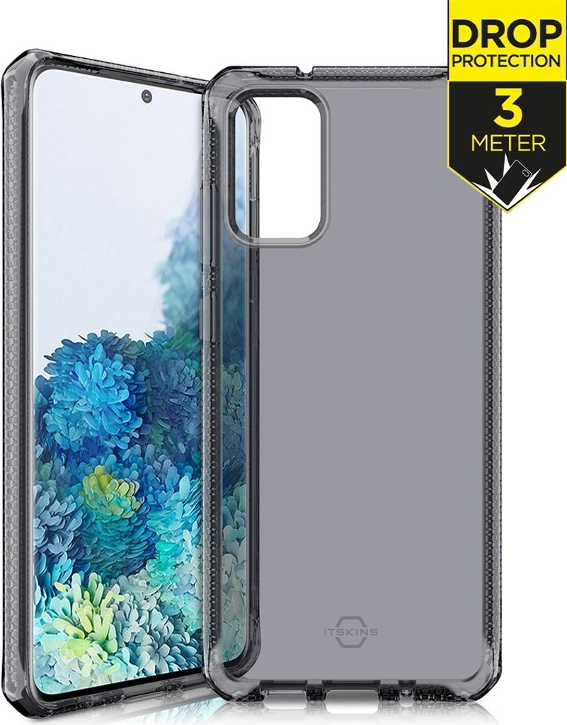 ITSkins SpectrumClear Samsung Galaxy S20 Plus Hülle Flexibles TPU Backcover Stoßfest - Schwarz