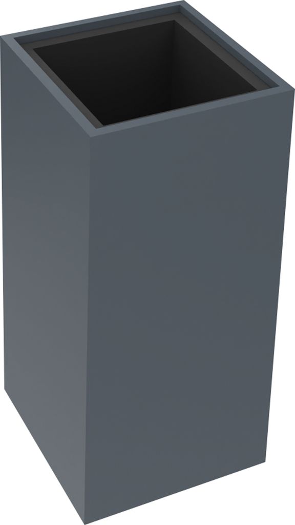 Pflanzgefäß 1er hoch B380xT380H800mm Lavagrau