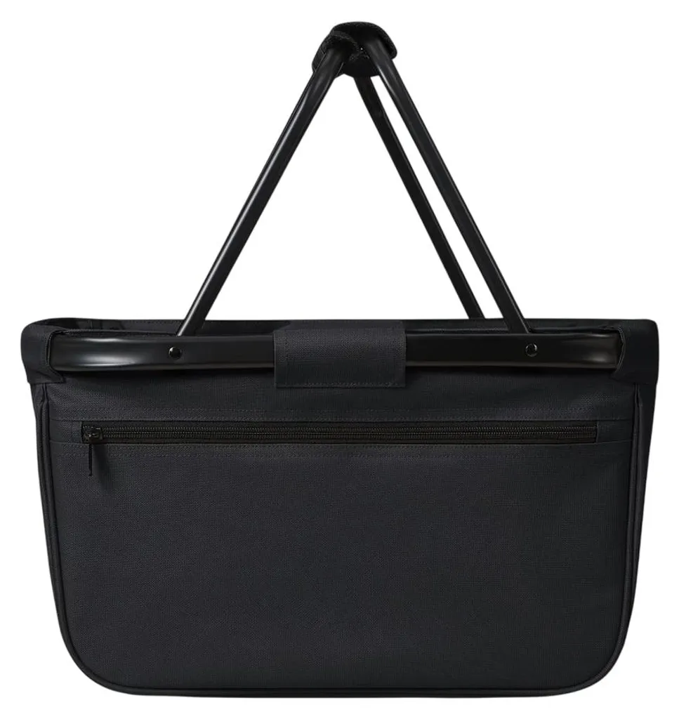 Halfar Panier Couleur Unie LT2942 Noir - Panier de Courses Pliable Robuste