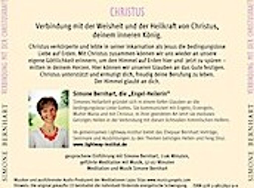 Christus - Verbindung mit der Christuskraft, Audio-CD