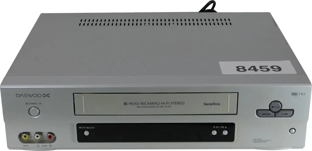 Magnétoscope VHS Daewoo SV-834 Idéal pour Visionner vos Anciens Films