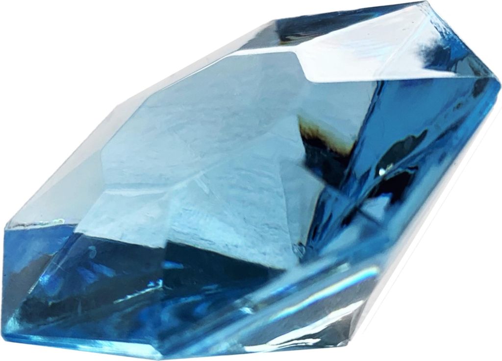Deco DIAMANTEN, Kunststoff, 32mm. 10 Stück einer Farbe. HELLBLAU