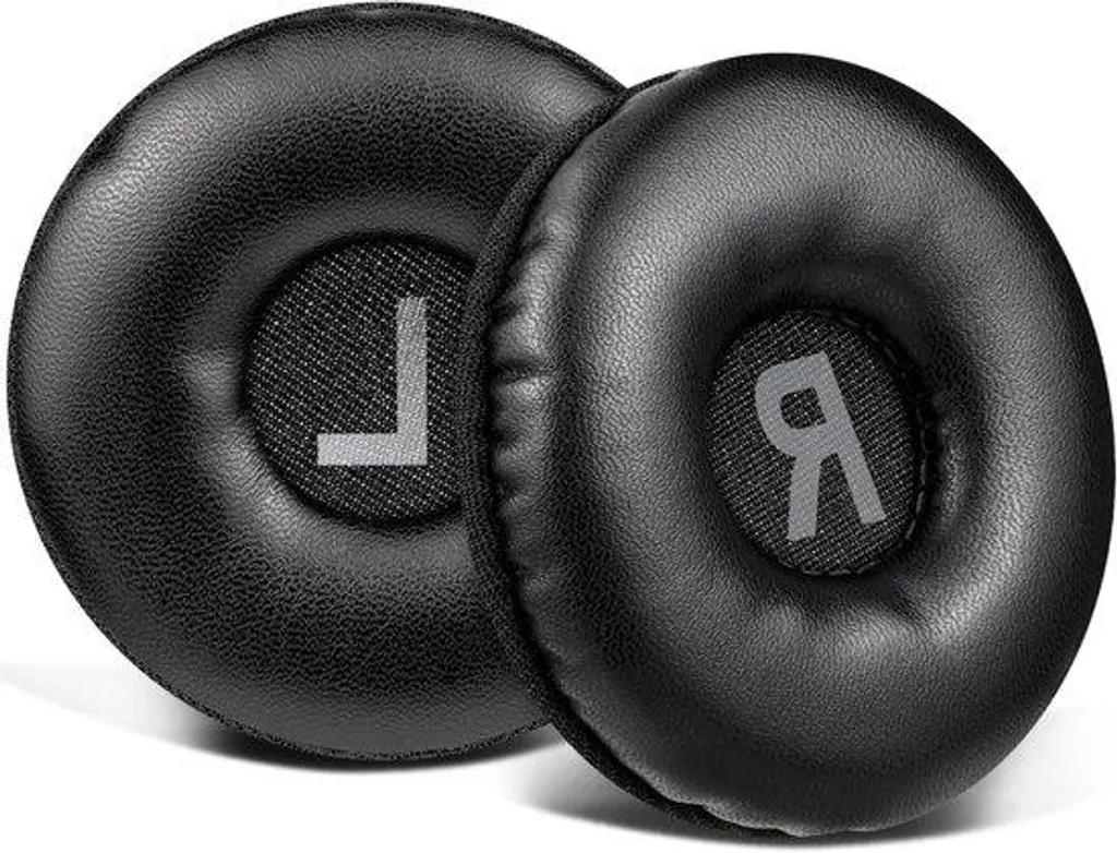 Coussinets de rechange noirs en cuir souple pour casque audio 70mm