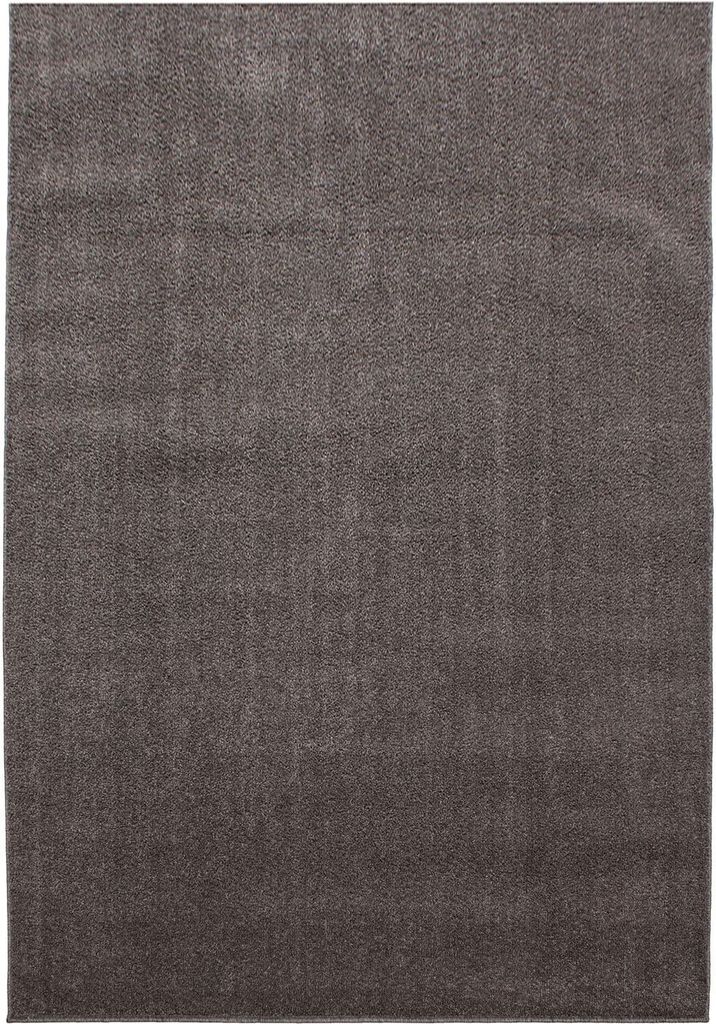 Kurzflor Teppich Alberto rechteckig, Farbe: Mokka, Größe:280x370 cm
