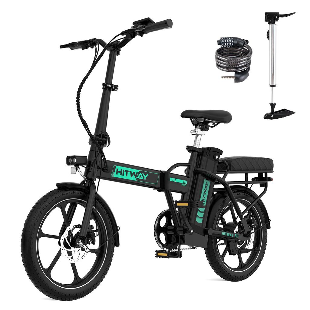 Vélo électrique HITWAY BK5SL, moteur 250 W, batterie au Image du produit 