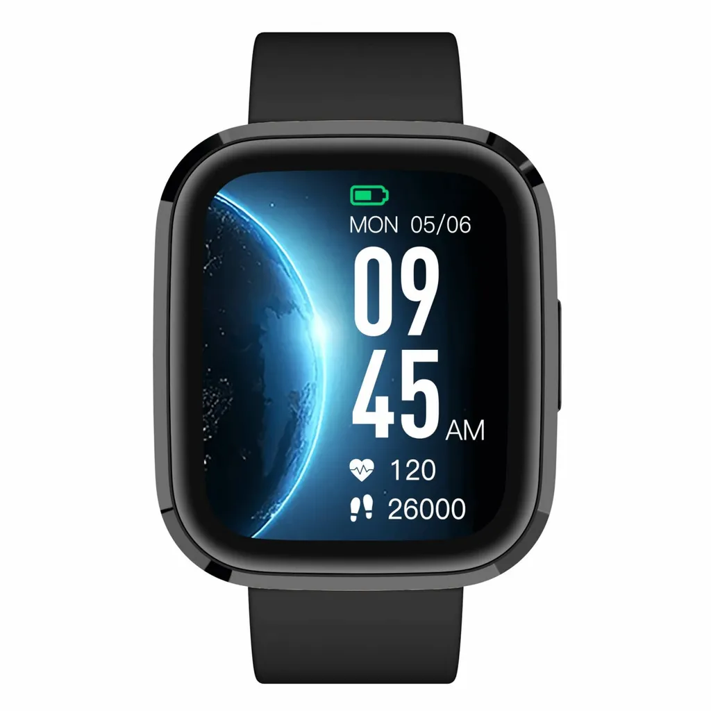 Garett GRC STYLE montre intelligente noir avec écran AMOLED haute qualité