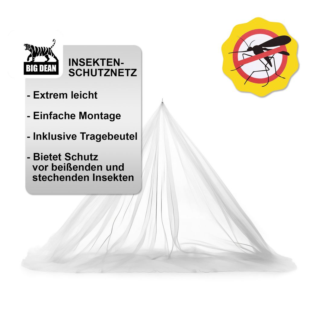 BigDean Moskitonetz für unterwegs & zu Hause – effektiver Produktbild 4