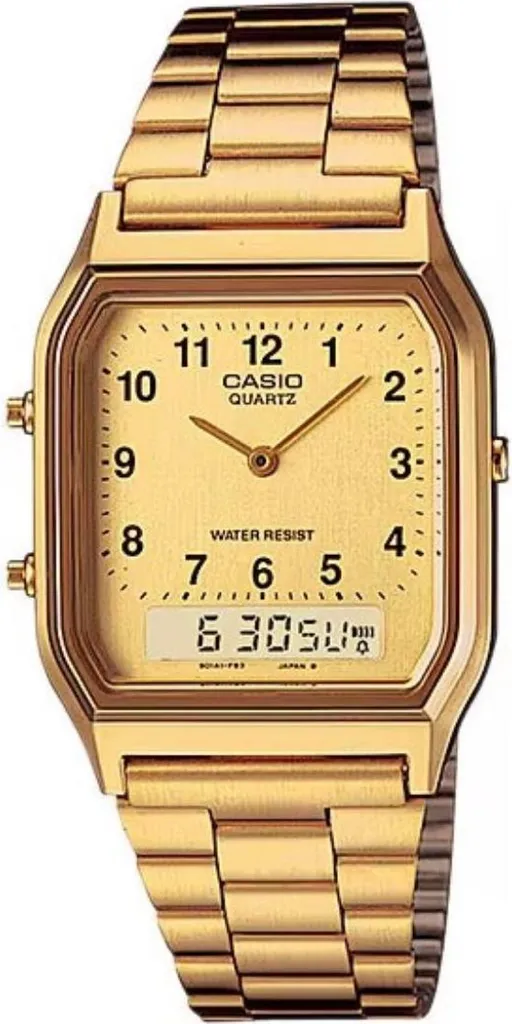 Casio AQ-230GA-9BMQ Oro Vintage: L'Orologio Ana-Digi che non passa mai di moda