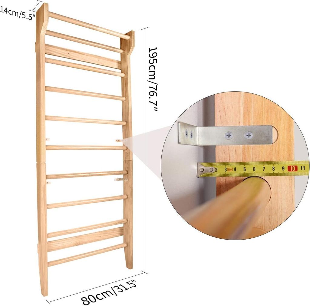 CCLIFE Sprossenwand Turnwand Sprossenwand Kletterwand Produktbild 6