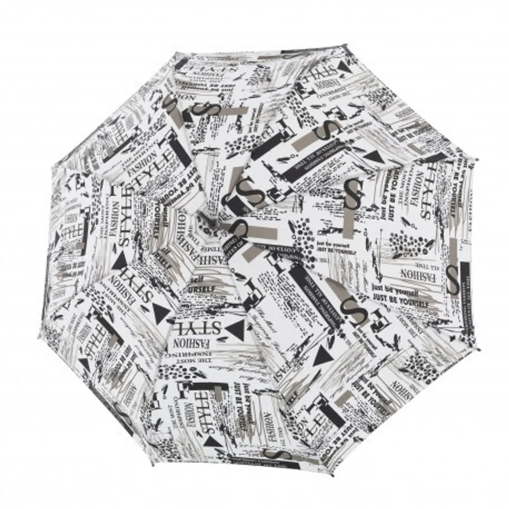 Parapluie anti-vent robuste Fiber Flex AC Doppler Scribble White blanc