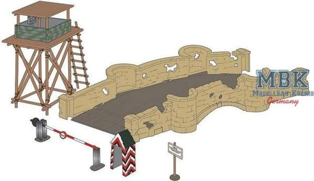 Airfix A06383 Frontier Checkpoint 1:32 - Kit de Maquette Militaire