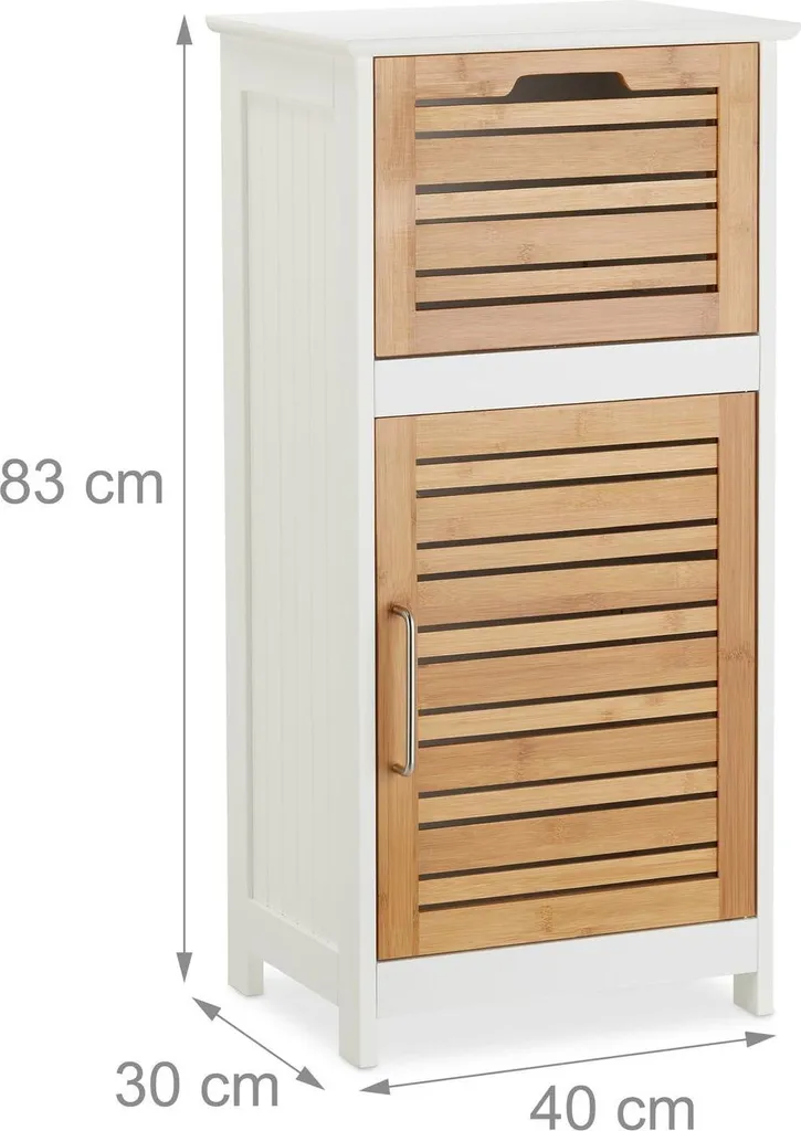 Rangement d'appoint en bambou blanc - Adieu au désordre dans la maison - 4