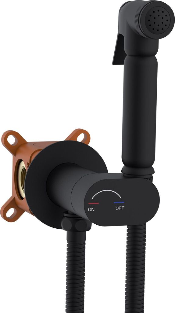 Design WC/Bidet Handbrause Kalt/Warm Mischer SOHO Komplettset mit UP Körper