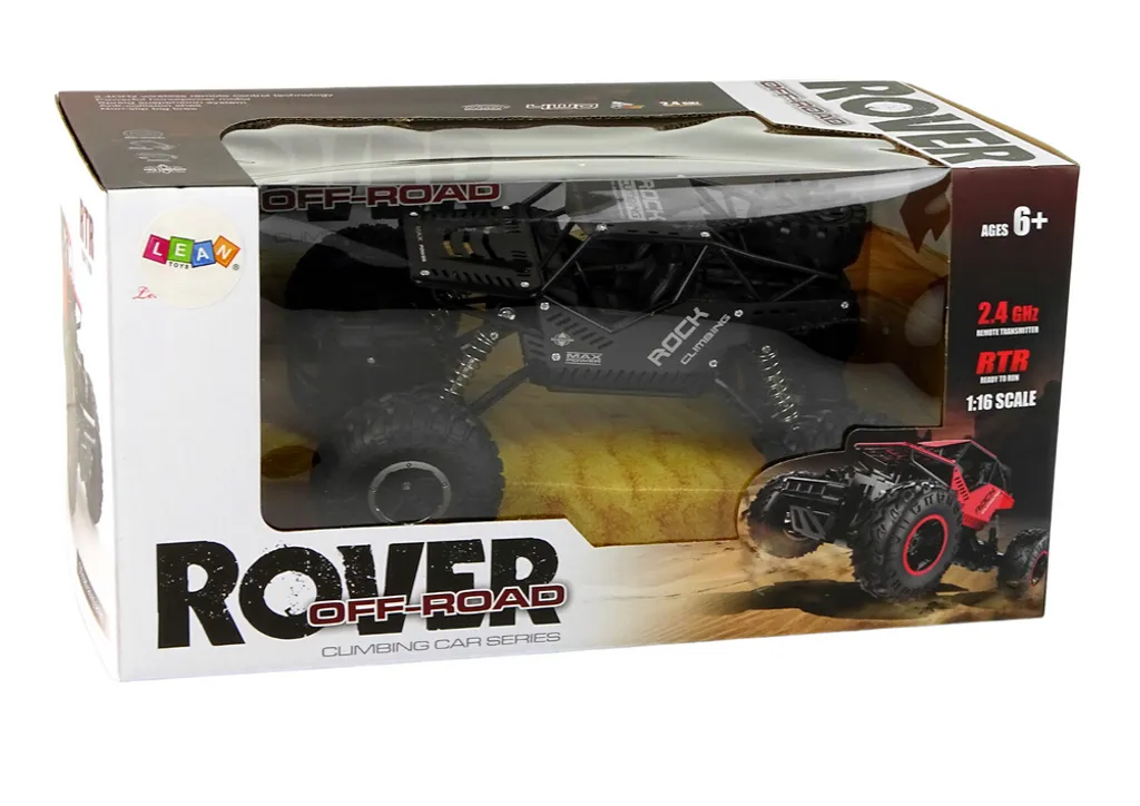 RC Rover 1:16 Voiture Noire Télécommandée - Buggy Tout-Terrain Rapide - 6