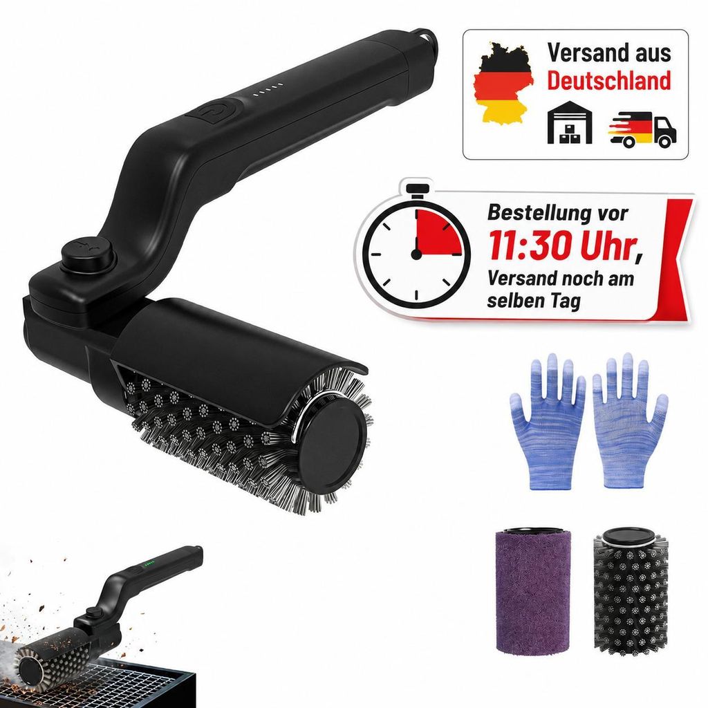 Elektrische Grillbürste 180° verstellbar, wiederaufladbar Produktbild 