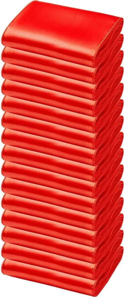 Nastri Raso Rosso per Sedie 50pz - Eleganza per Ricevimenti di Nozze