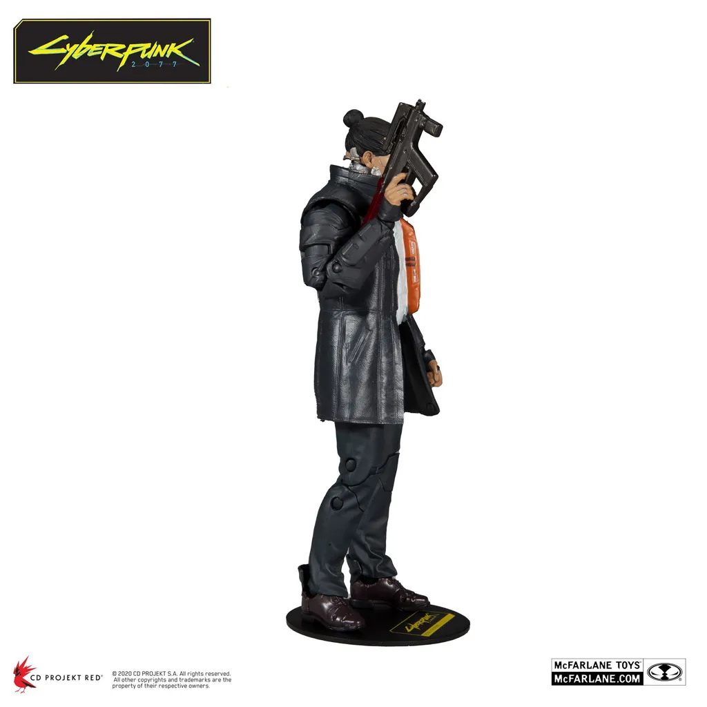 Figurine Takemura Cyberpunk 2077 17cm - Statuette Stable sans Encombrement - 3