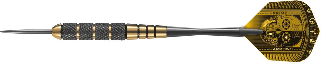 Harrows - Darts "Vodoo", Messing RD1095 (23 g) (Schwarz/Gold)