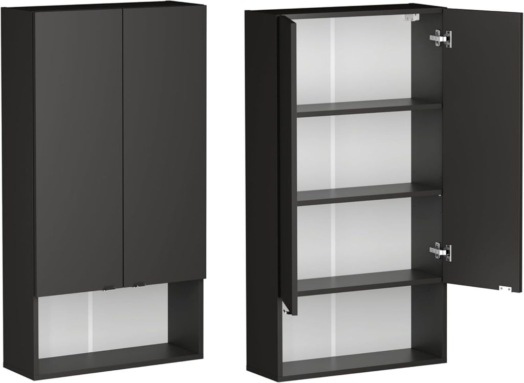 PLATAN ROOM Waschmaschinenschrank Badschrank 120 x 65 x 25 Hängeschrank Oberschrank für Waschmaschine und Wäschetrockner für Küche und Badezimmer