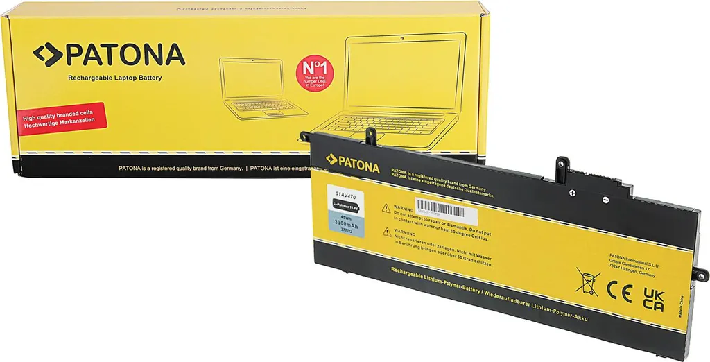 Batterie Lenovo ThinkPad X280 A285 PATONA pour le Travail en Mobilité