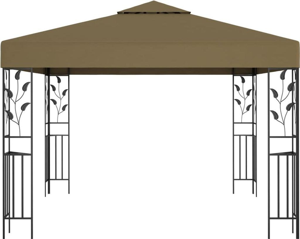 vidaXL Pavillon 3x3 m Taupe 180 g/m² Produktbild 