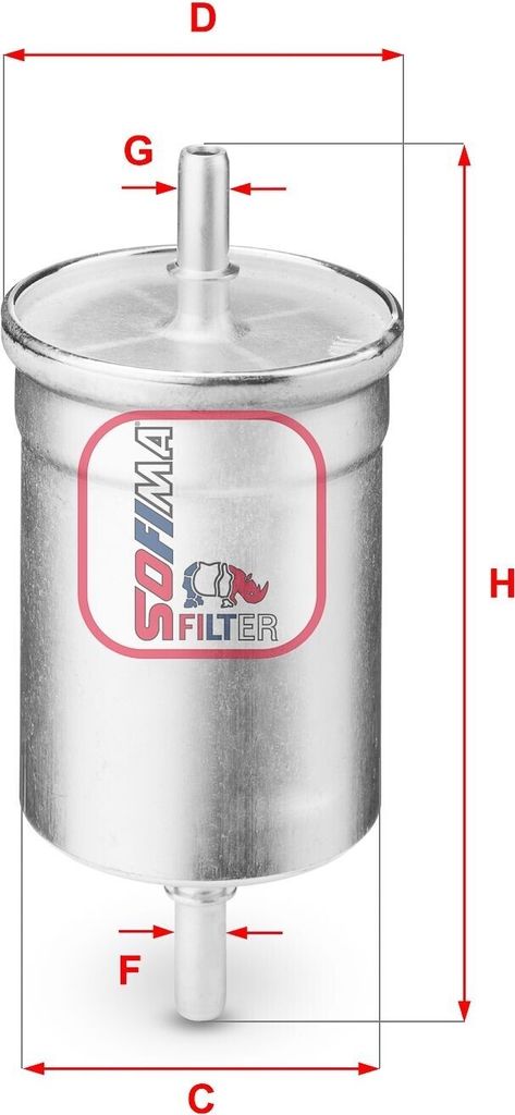 Kraftstofffilter SOFIMA S 1710 B für OPEL Vivaro A Kastenwagen (X83) Filtereinsatz