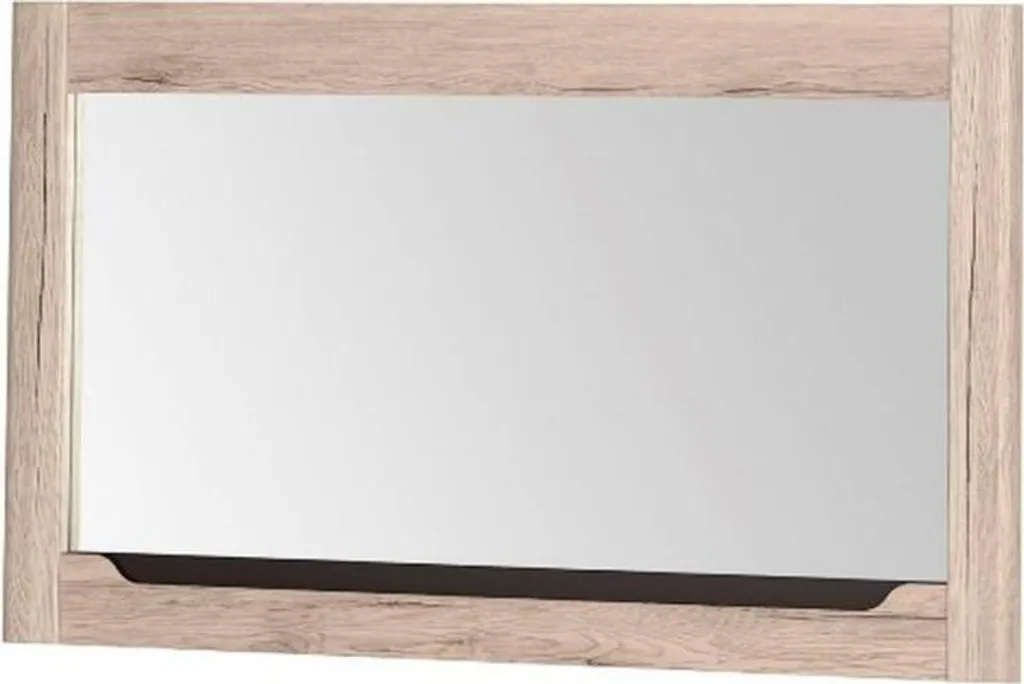 Grand Miroir Décoratif Desjo pour Salon et Chambre - Finition Chêne