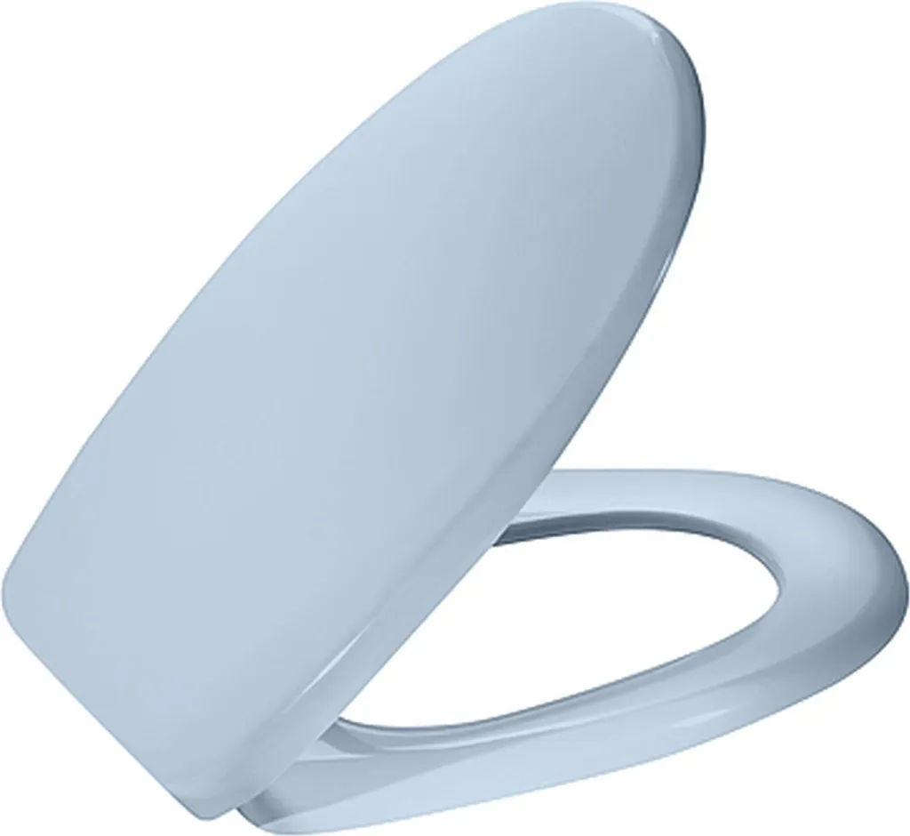 Sedile WC MKW con coperchio e cerniera metallica, Euro 3000 Plus, blu whisper, 1 pz.